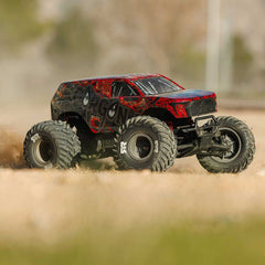 1/10 GORGON 223S 2WD RTR Brushless Monster Truck, Red/Black by ARRMA