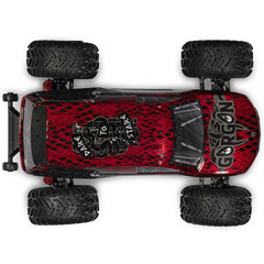 1/10 GORGON 223S 2WD RTR Brushless Monster Truck, Red/Black by ARRMA