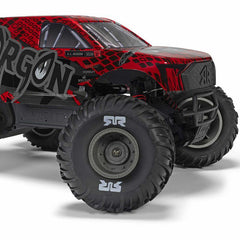 1/10 GORGON 223S 2WD RTR Brushless Monster Truck, Red/Black by ARRMA