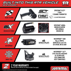 1/10 GORGON 223S 2WD RTR Brushless Monster Truck, Red/Black by ARRMA