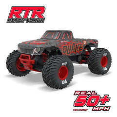 1/10 QUAKE 223S DSC 2WD RTR Brushless Monster Truck, Red by ARRMA