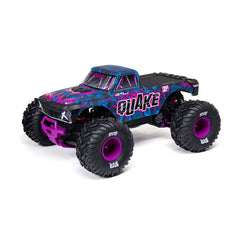 1/10 QUAKE 223S DSC 2WD RTR Brushless Monster Truck, Purple by ARRMA