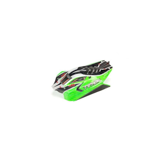 Typhon 4X4 Mega Body Painted Decal Trimmed Green by Arrma