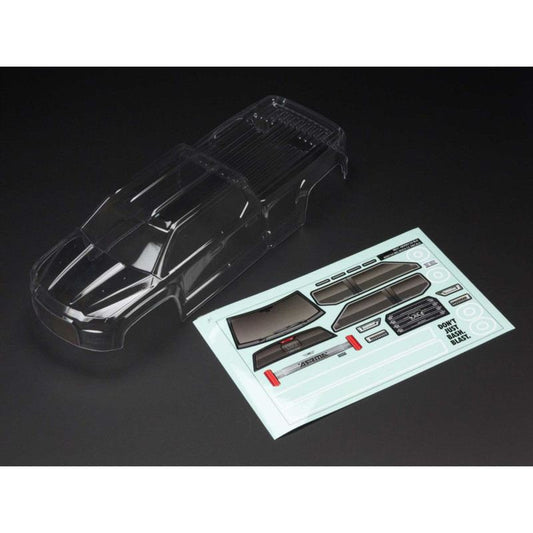 BIG ROCK CREW CAB 4X4 Clear Body (Inc. Decals) by ARRMA