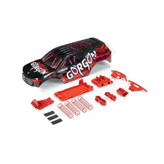 GORGON Painted Decaled Trimmed Body Set (Blk/Red)