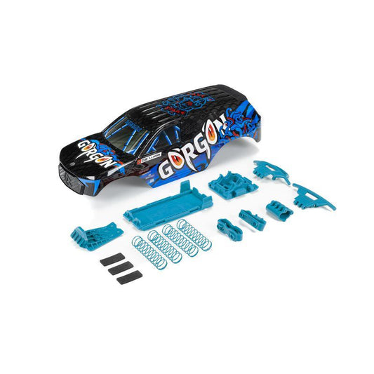 GORGON Painted Decaled Trimmed Body Set (Blue) by Arrma