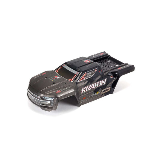 KRATON 1/8 EXB Painted Decaled Trimmed Body Black by ARRMA