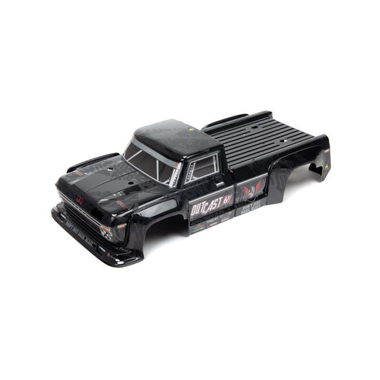Outcast 6S Blx Painted Decaled Trimmed Body Black by ARRMA