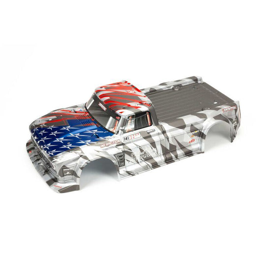 INFRACTION 6S BLX Painted Body Silver/Red by Arrma