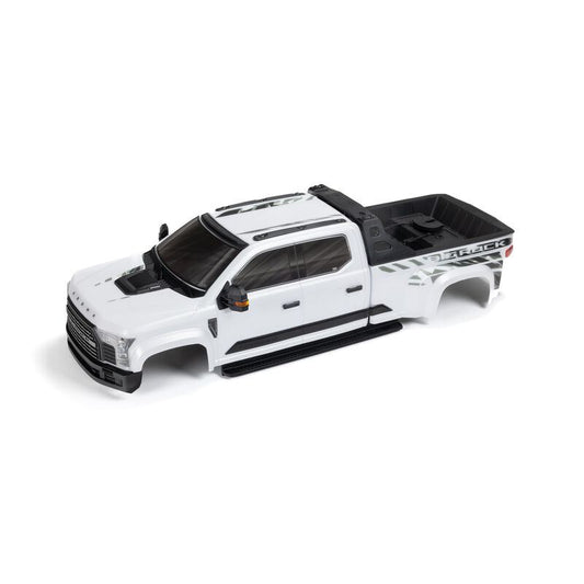 BIG ROCK 6S BLX Painted Decaled Trimmed Body - White by Arrma