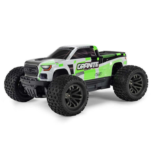 Arrma 1/10 GRANITE MEGA 665 4X4 RTR Brushed Monster Truck, Green (Requires Batte