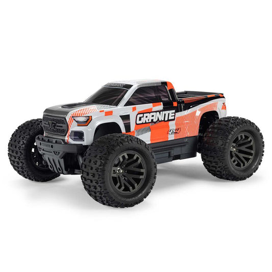 1/10 GRANITE MEGA 665 4X4 RTR Brushed Monster Truck, Orange (Requires Battery