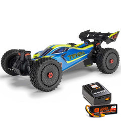 1/8 TYPHON MEGA 665 4X4 RTR Brushed Buggy, Blue (Requires Battery and Charger)