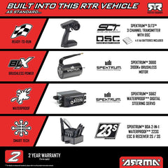 1/8 TYPHON 223S BLX Brushless 4X4 Buggy RTR with DSC, Blue by ARRMA