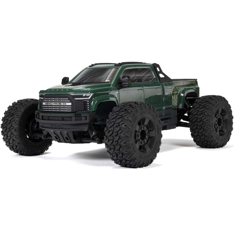 1/10 BIG ROCK 4X4 223S BLX BRUSHLESS STREET TRUCK RTR WITH DSC, (Green) by ARRMA