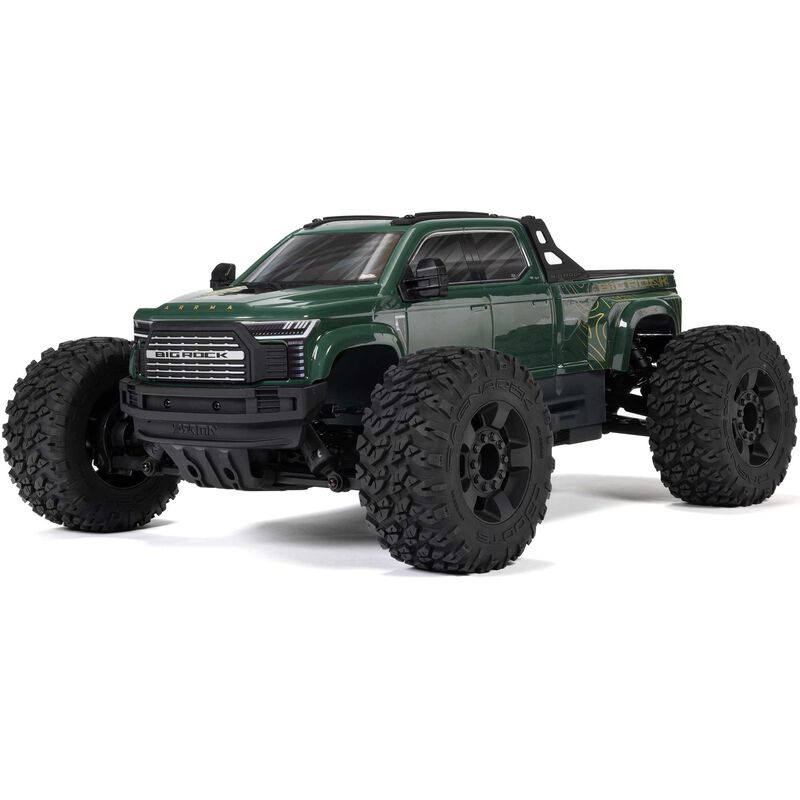 1/10 BIG ROCK 4X4 223S BLX BRUSHLESS STREET TRUCK RTR WITH DSC, (Green) by ARRMA