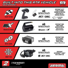 1/8 ARRMA INFRACTION 223S DSC 4x4 ALL Road Street Bash 65+ MPH RTR Blue by ARRMA