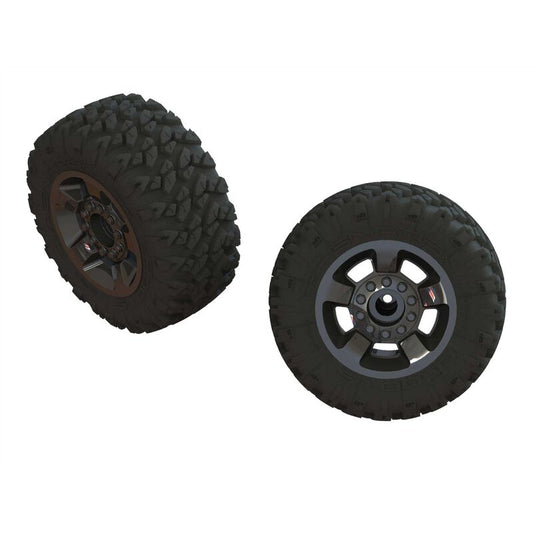 AR550053 Ragnarok Mt' Tire ST Glued(Blk Chrome)(2)
