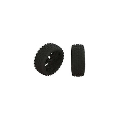 AR550057 2HO Tire Set Glued Black (2) Suits Typhon 4X4 Mega & 3S BLX 17mm Hex by