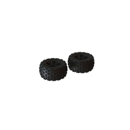 dBoots 'Copperhead2 MT' Tire Set Black - PairSuit Kraton 17mm Hex by ARRMA