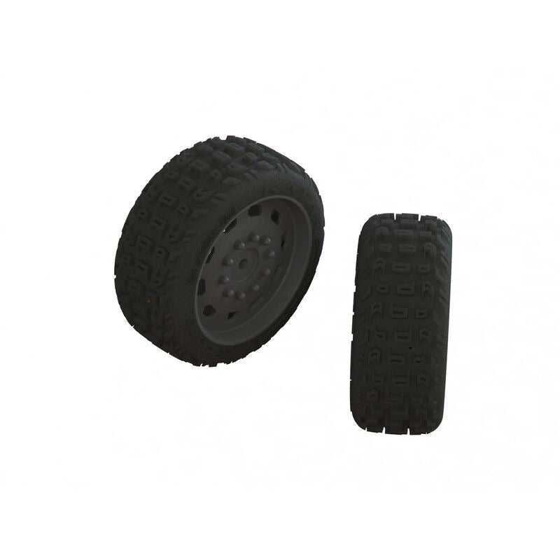 dBoots KATAR 35/085 2.4 Tire Set Glued (1 Pair) Infraction Mega, 3S BLX, Vendett