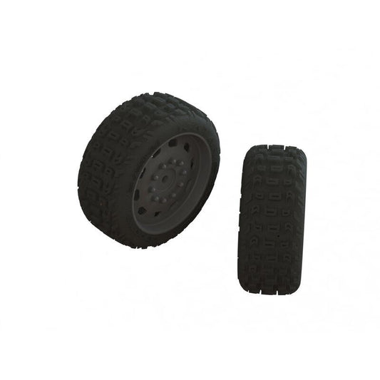dBoots KATAR 35/085 2.4 Tire Set Glued (1 Pair) Infraction Mega, 3S BLX, Vendett