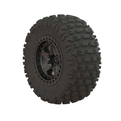 Dboots 'Fortress SC' Tire Set Glued Gun Metal (1) by Arrma (Replaces ARAC9631)