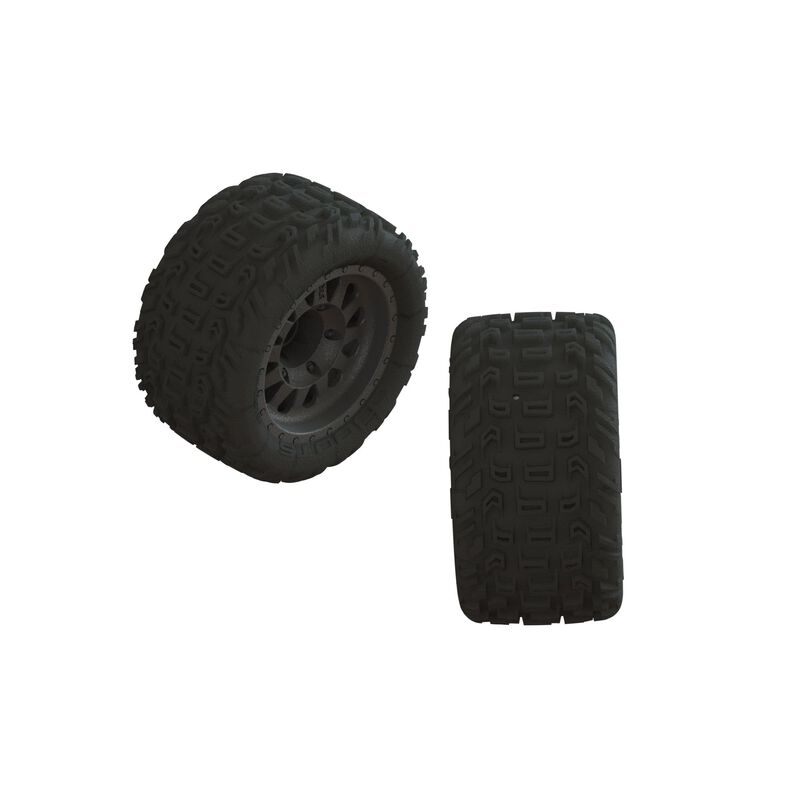 1/10 dBoots Katar MT Pre-Mounted Tire 14mm Hex (2) Vorteks by ARRMA