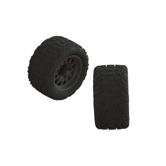 1/10 dBoots Katar MT Pre-Mounted Tire 14mm Hex (2) Vorteks by ARRMA