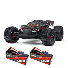 1/5 KRATON V2 4X4 8S BLX EXB Brushless Monster Truck RTR, Black plus 2x Gens Ace