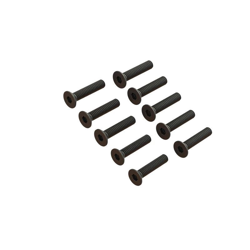 Flat Head Screw M2x10mm (10pcs) by Arrma