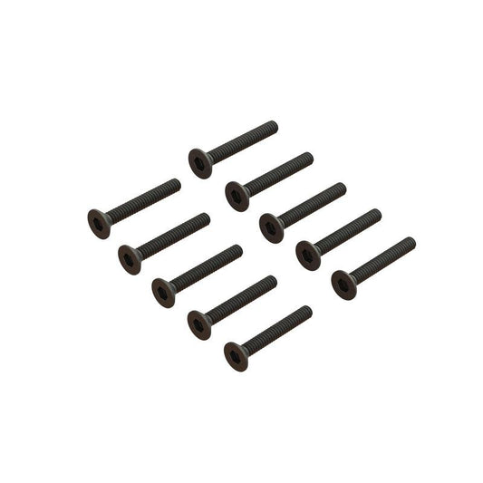 Flat Head Screw M1.6x12mm (10pcs) by Arrma