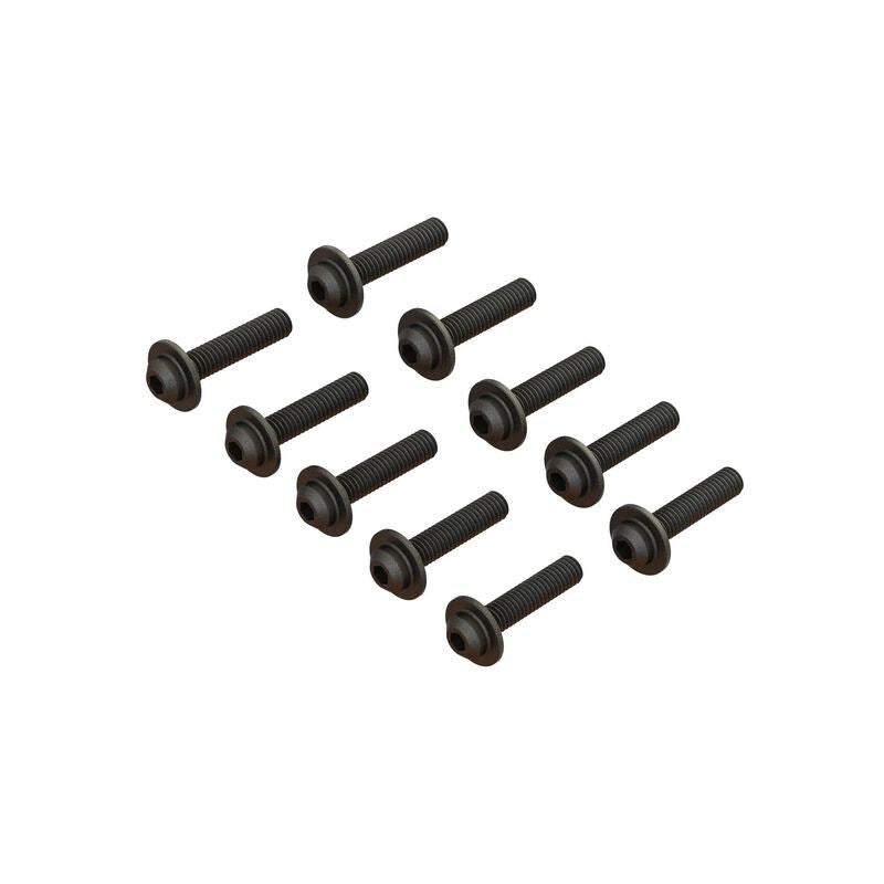 BUTTON HEAD SCREW FLANGED M4x18mm V2 by ARRMA