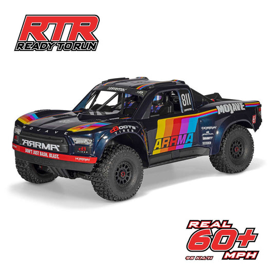 1/7 MOJAVE 6S 4X4 RTR Brushless Desert Truck , Blue by Arrma