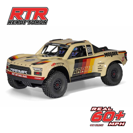1/7 MOJAVE 6S 4X4 RTR Brushless Desert Truck, White by Arrma