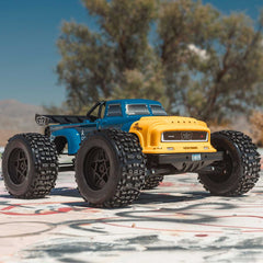 1/8 NOTORIOUS 6S V6 4X4 BLX Brushless Stunt Truck RTR, Blue plus Gens Ace
