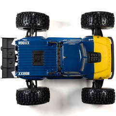 1/8 NOTORIOUS 6S V6 4X4 BLX Brushless Stunt Truck RTR, Blue plus Gens Ace