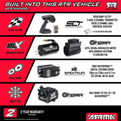 1/8 KRATON 4X4 6S EXB BLX BRUSHLESS V6 SPEED TRUCK RTR, BLACK by ARRMA
