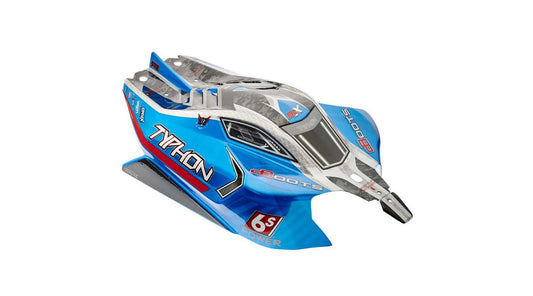 AR406118 Body Blue Painted W/Decals Typhon 6S BLX by ARRMA