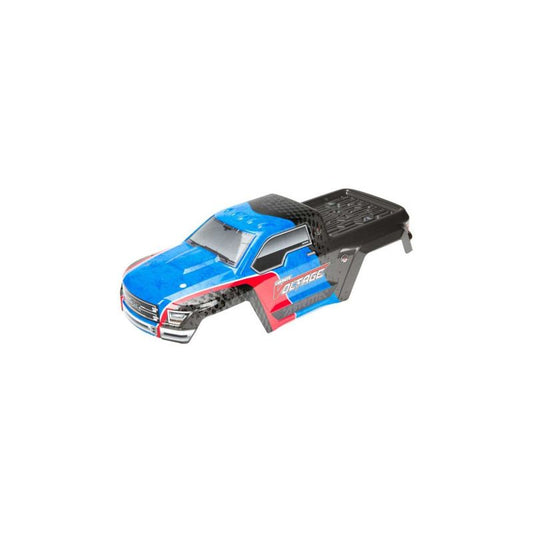 AR402198 Body Pntd/Decaled GRANITE VOLTAGE T2 Blu/Blk by ARRMA