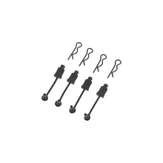 AR390178 Body Clip Retainer 1/8 Scale Black (4) Kraton, Outcast, Notorious, Tali