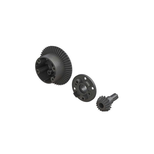 AR310802 Diff Case 49T Main Gear/17T Input Gear Granite, Senton 4X4 Mega by ARRM