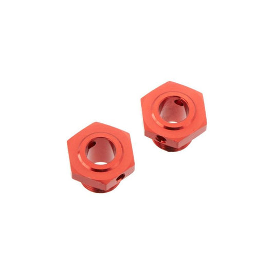 AR310447 Wheel Hex Aluminum 17mm/13.6mm Red (2) by ARRMA