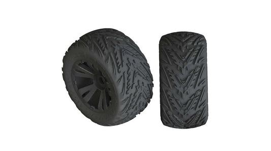 AR550049 Minokawa LP 4S Tire 3.8 Glued Black (2)