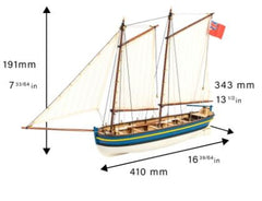 Artesania 1/50 Endeavour Longboat
