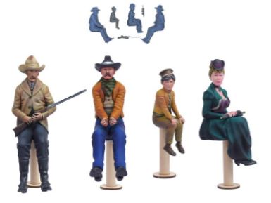 Artesania 4 figures: 1/12 Stage Coach