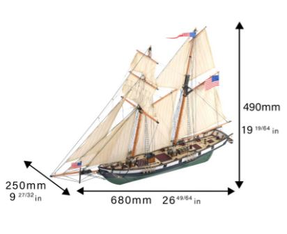 Artesania 1/60 Harvey Schooner