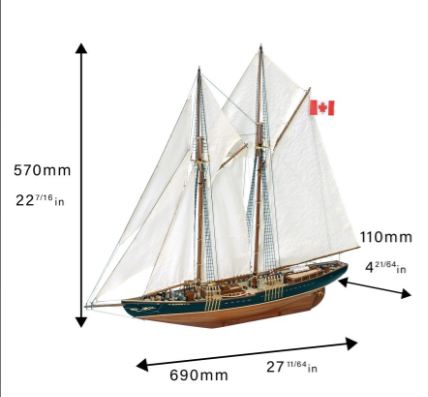 Artesania 1/75 Bluenose II Schooner