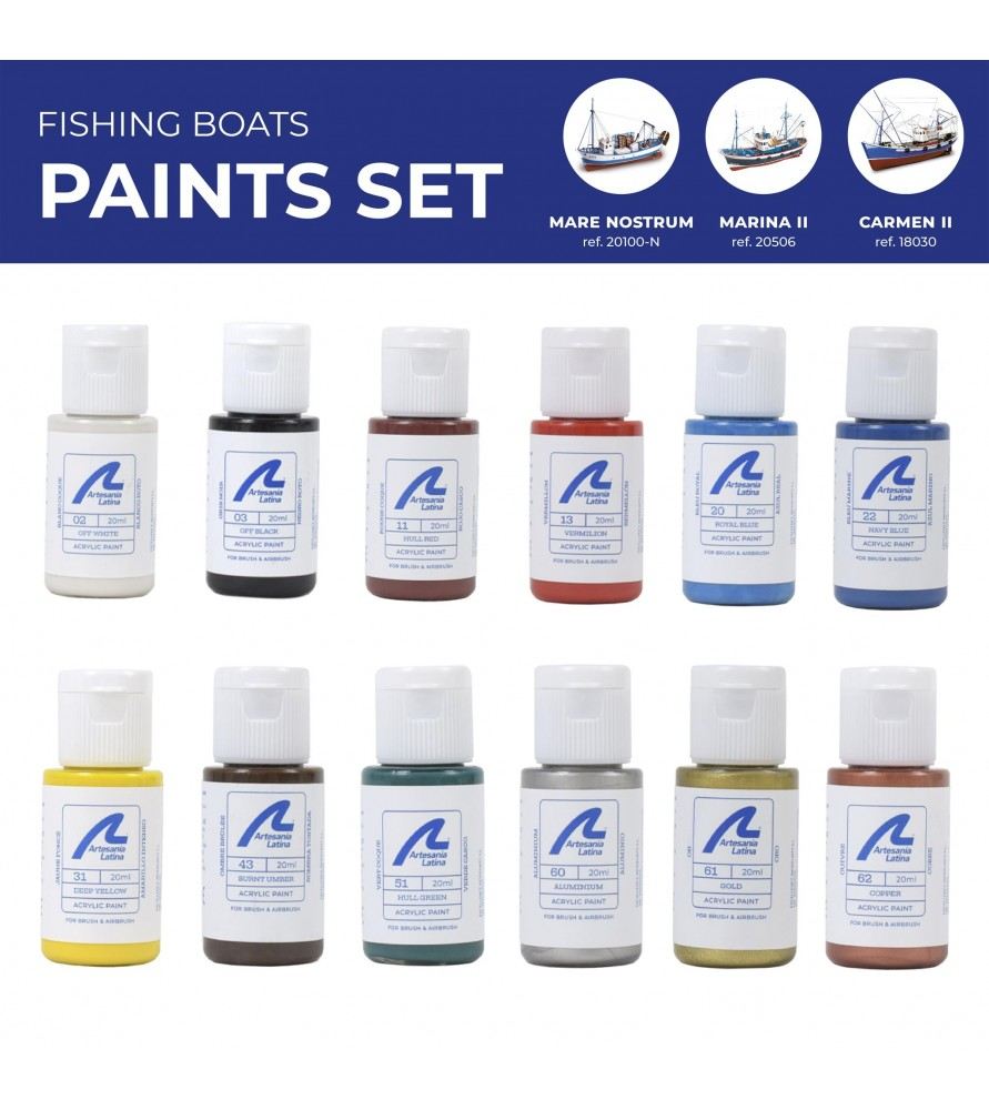 Artesania PaintSet3: FshngBts(12x 20ml
