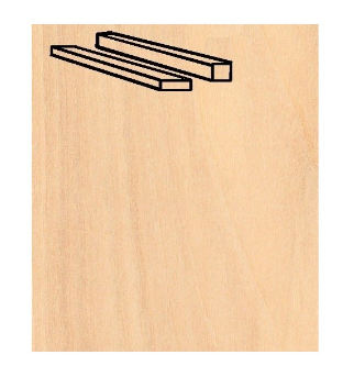 Artesania Birch Strip 1 x 8 x 914mm